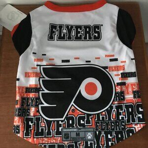 NEW Philadelphia Flyers Premium Pet Dog Jersey Shirt Size Medium Little Earth